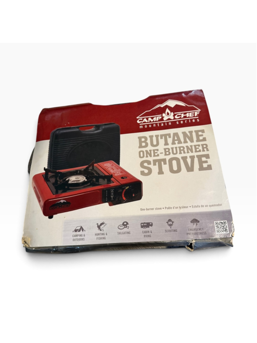 Camp Chef Mountain Series Butane Portable One-Burner Stove New Open Box